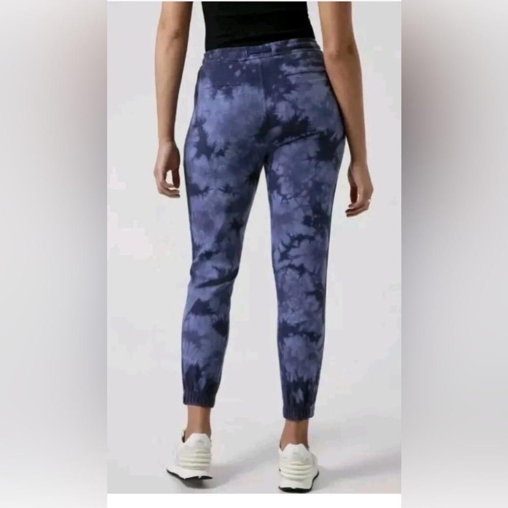 Athleta Farallon Jogger Crystal Dye Blue Women's Small Tie dye Pant - Picture 3 of 12